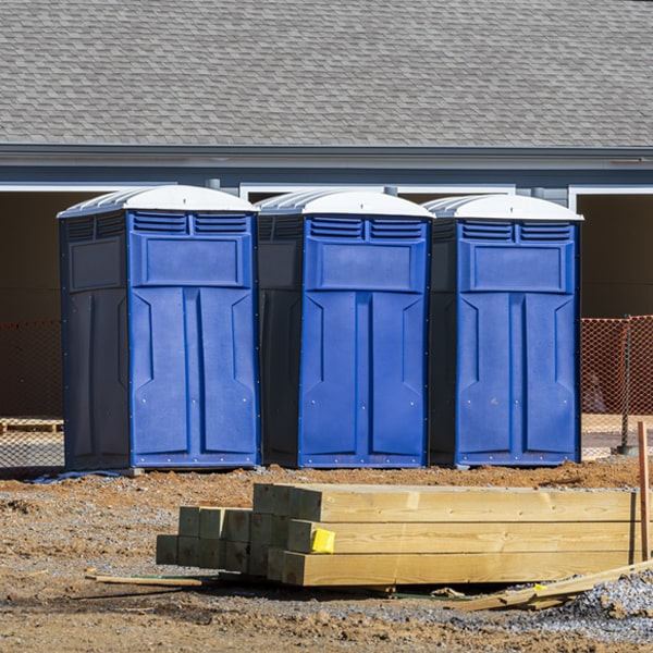 are there any restrictions on where i can place the portable toilets during my rental period in Huntington VA